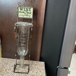 Wine bottle decoration